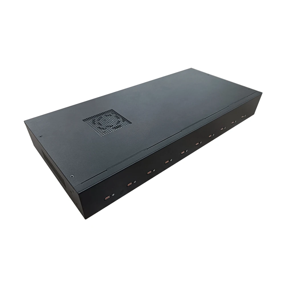 Sipolar C-105PD 10-Port USB Charging Station 110V/240V 550W USB-C Charger Output 1U Rack-mount