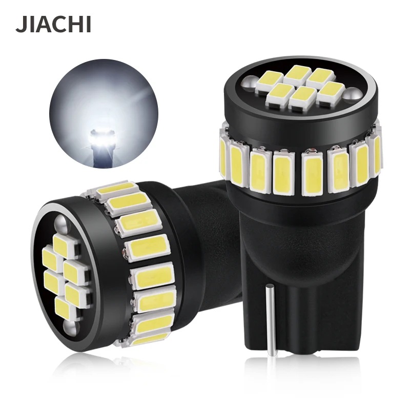 10PCS Super Bright 501 194 168 192 194 Auto Car Signal Interior Lamps 12-24v 3014Chip 30SMDW5W T10 Led Light Bulb