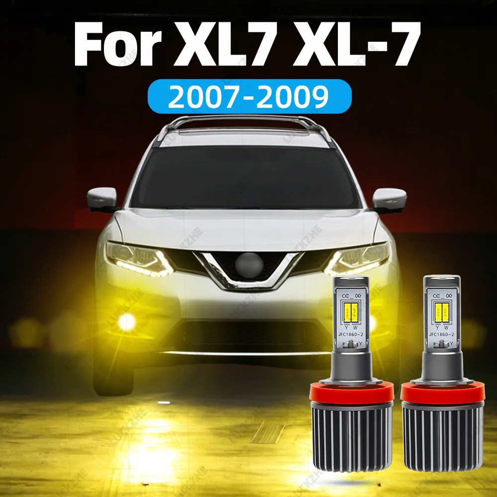 LED Front Fog Light Bulb For Suzuki XL7 XL-7 2007 2008 2009 Accessories Dual Color LED Fog Light White Yellow Strobe