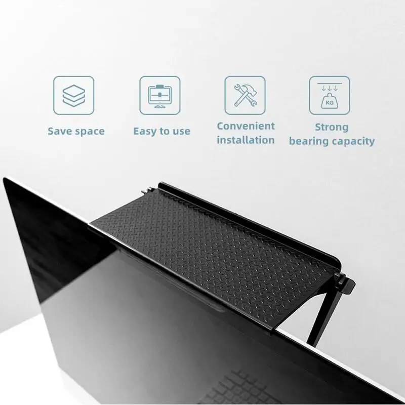 Storage Shelves For Television TV LCD Monitors Support Home Appliance Shelf Rangement Organisation Gadgets Desk Wall Organizer