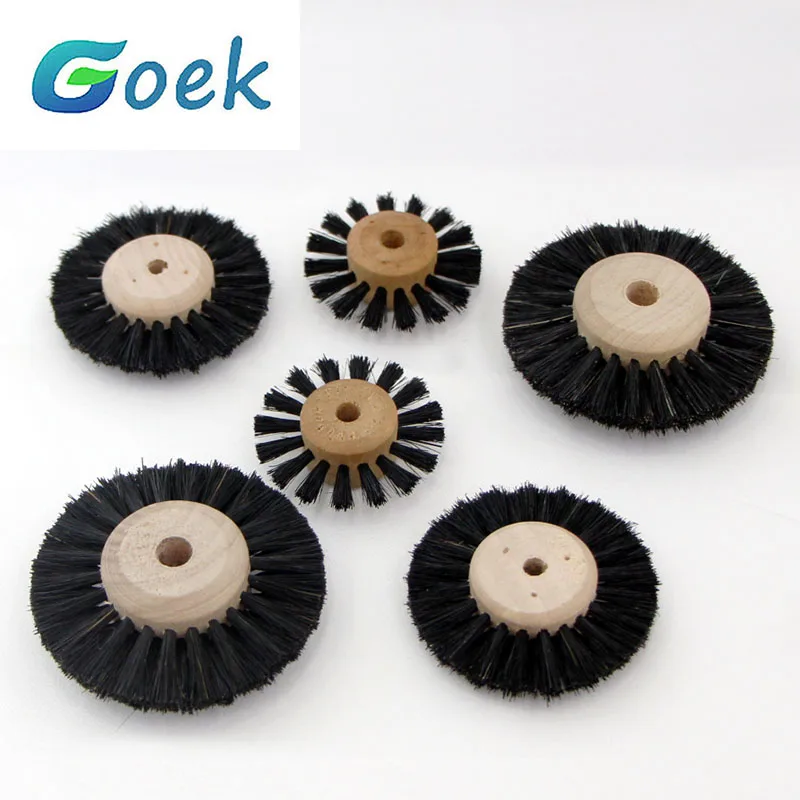 10pcs Dental Polishing Brush Wood Core Brush  1/2/3 Rows Dentistry Laboratory Materials Dentistry Odontologia Wheel Rotary Tools