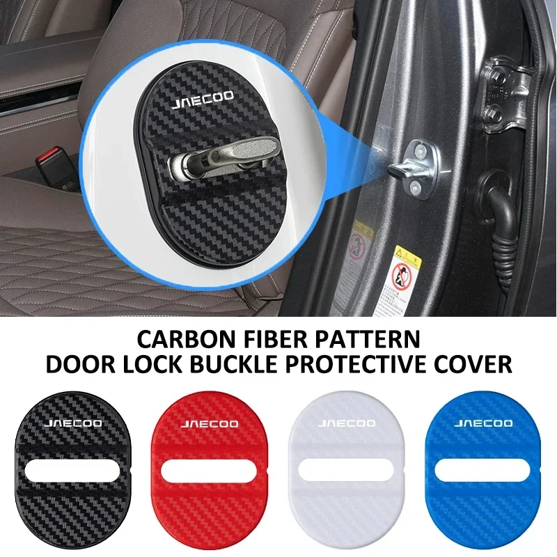 4Pcs Waterproof Shockproof Car Door Lock Protector Cover for Jaecoo J7 J8 7 Tiggo 8plus 8 5 Plus 7pro Max C5 Auto Accessories