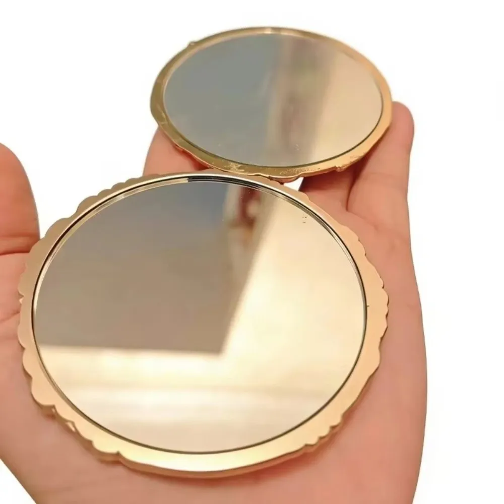 New Vintage Mini Mirror Chinese Style Peony Delicate Flower Cosmetic Tools Portable Pocket Make-up Mirror Gift