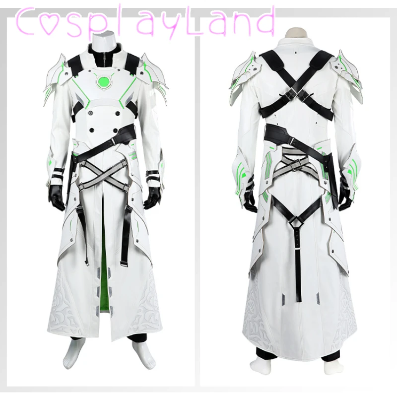 FF7 Ever Crisis Sephiroth Cosplay Fantasy VII Costume Leather Coat with Accessory Full Set Men Suit Halloween Christmas Outfit