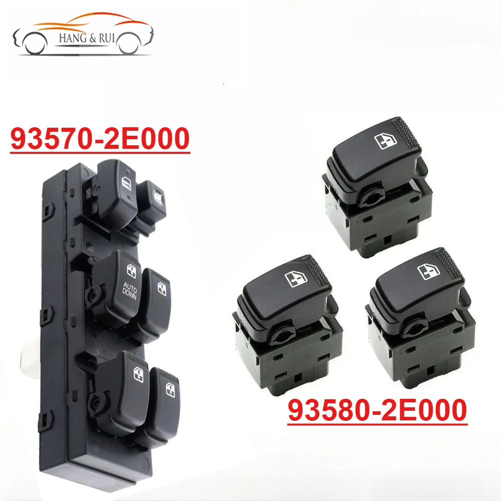 93570-2E000 93580-2E000 Left Front Drive Power Window Lifter Control Switch Adjustment Button for Hyundai Tucson 2005-2013
