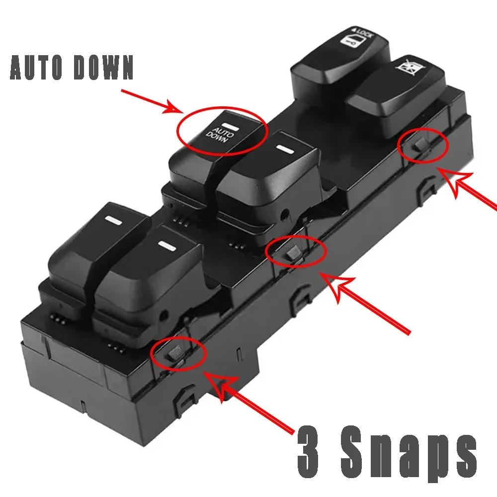 Electric Window Control Switch Power Window Switch For Hyundai Tucson IX35 2010-2015,93571-2S050, 935712S050