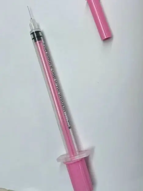 100Pcs Pink Syringe 1ml 31G 8mm Sterile Disposable Syringe Individually