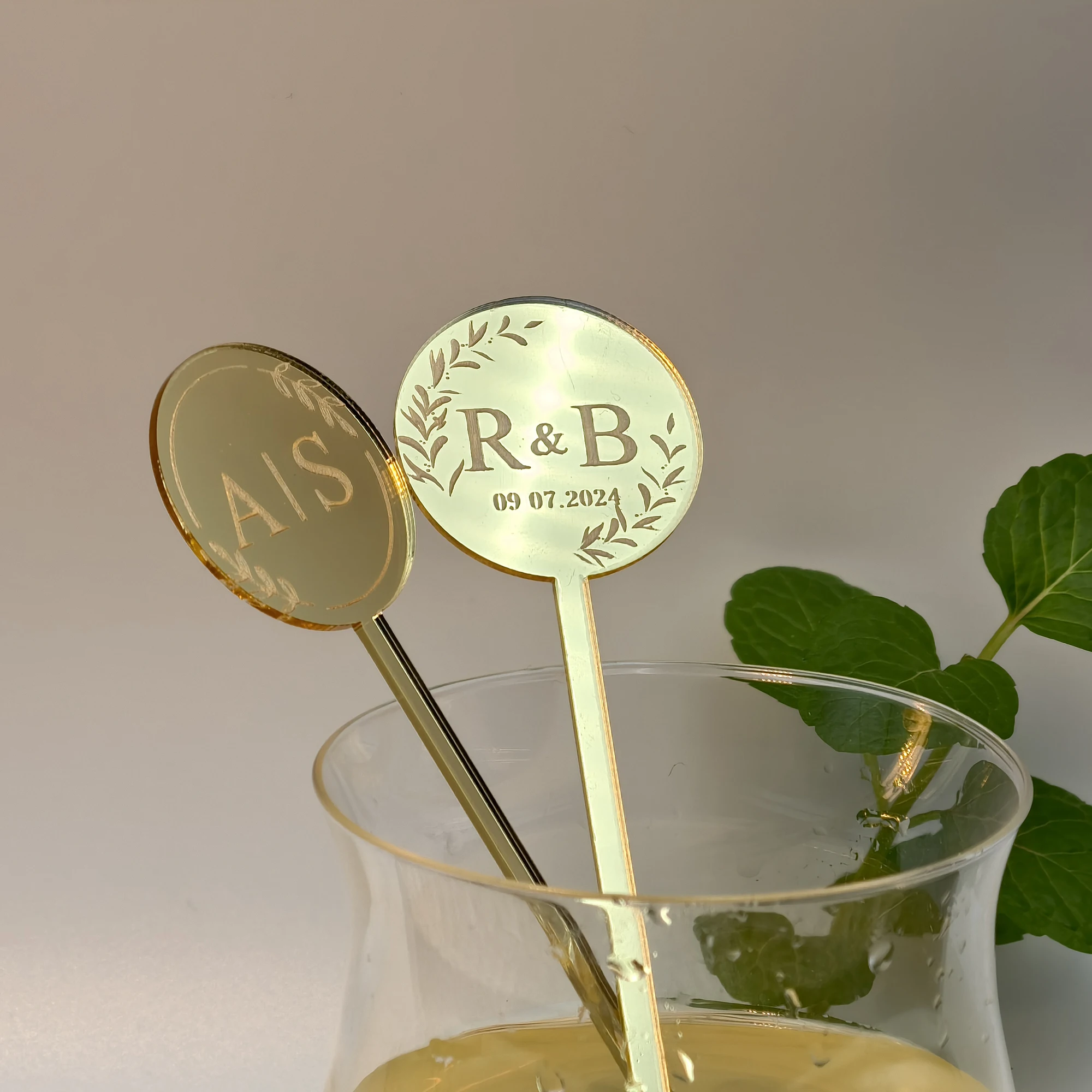 30/50/100pcs Custom Cocktail stirrers Personalised Drink Stirrers Wedding Decorations Baby Shower Swizzle Decoration Party Decor
