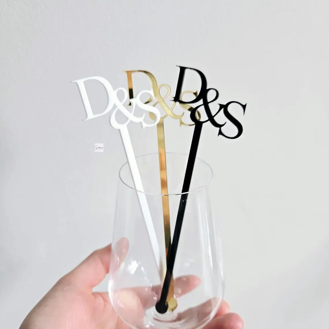 Laser Cut Personalized Wedding Cocktail Stirrers Cocktail Swizzle Sticks Table Decor Personalized Acrylic Party Drink Stirrers