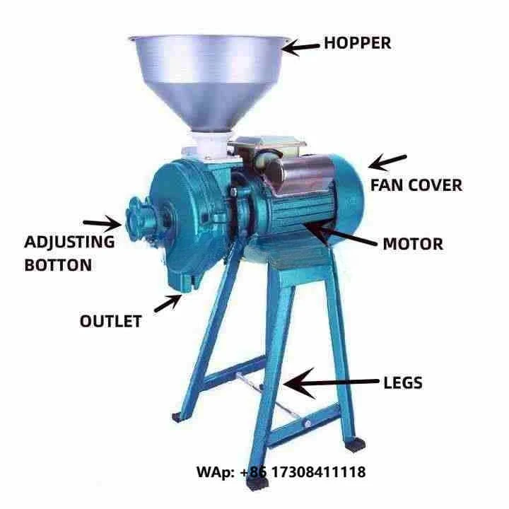 1year Warranty Pulverizer Maize Pulverize Home Fine Maize Corn Coffee Bean Mug Bean Milling Machine Wet Dry Grain Mill Grinder
