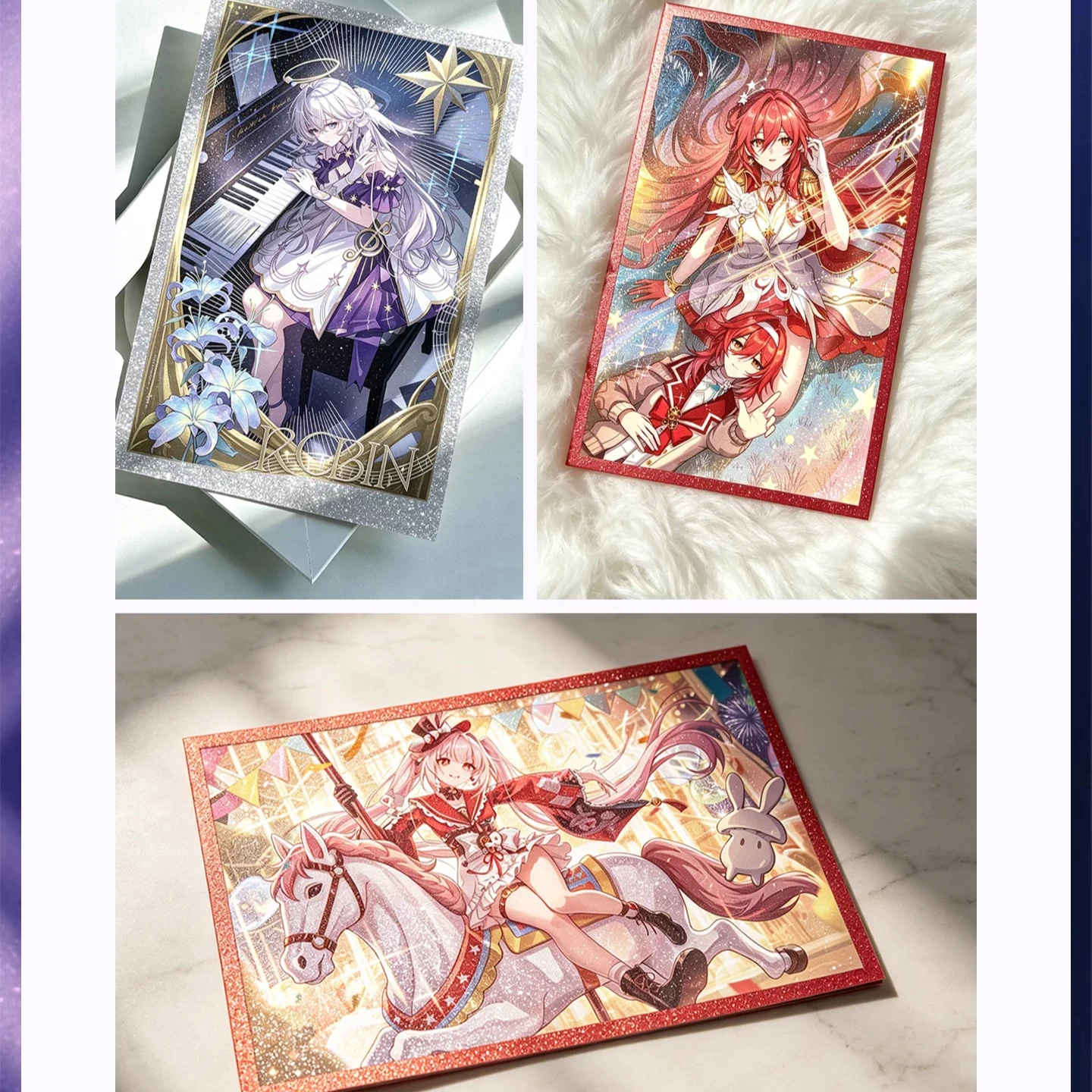 Honkai: Star Rail Yao Guang Himeko Robin Evernight Cyrene Cosplay Anime Coloured Paper Ornament Color Sheet Game Gifts Exquisite