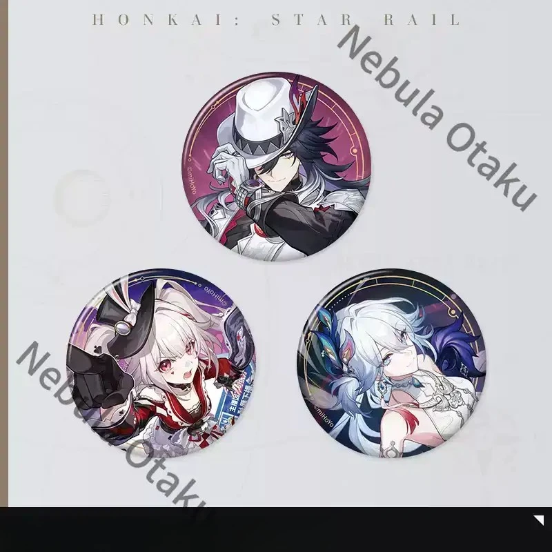 Honkai: Star Rail Ashveil Yao Guang Sparkle DAHLIA Cyrene Mydei Tinplate Badge Cosplay Official Legal Copy Exquisite Gifts Anime