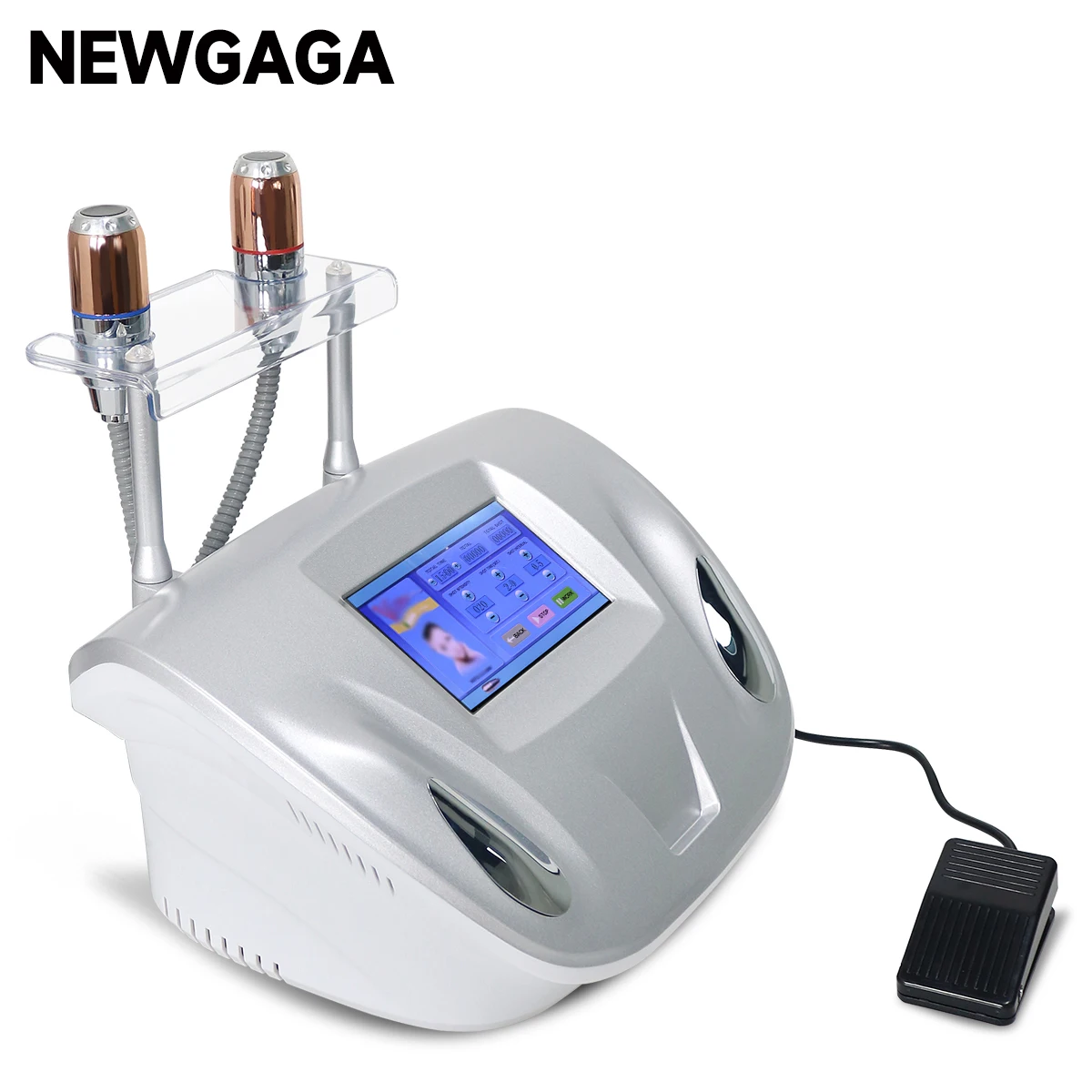 NEWGAGA 2 in 1 Ultrasonic Facial Beauty Machine Skin Rejuvenation Anti Wrinkle Face Lifting Skincare Device Body Shaping for SPA