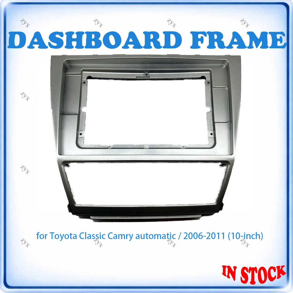 Car Radio Fascia Frame For Toyota Camry Classic Auto 2006-2011 10 inch Stereo Wiring Harness