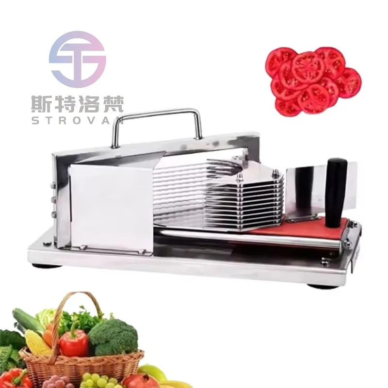 TC-1/2 Stainless Steel Manual Tomato Slicer Cutter Machine Multifunctional Onion Vegetable Holder Slicer