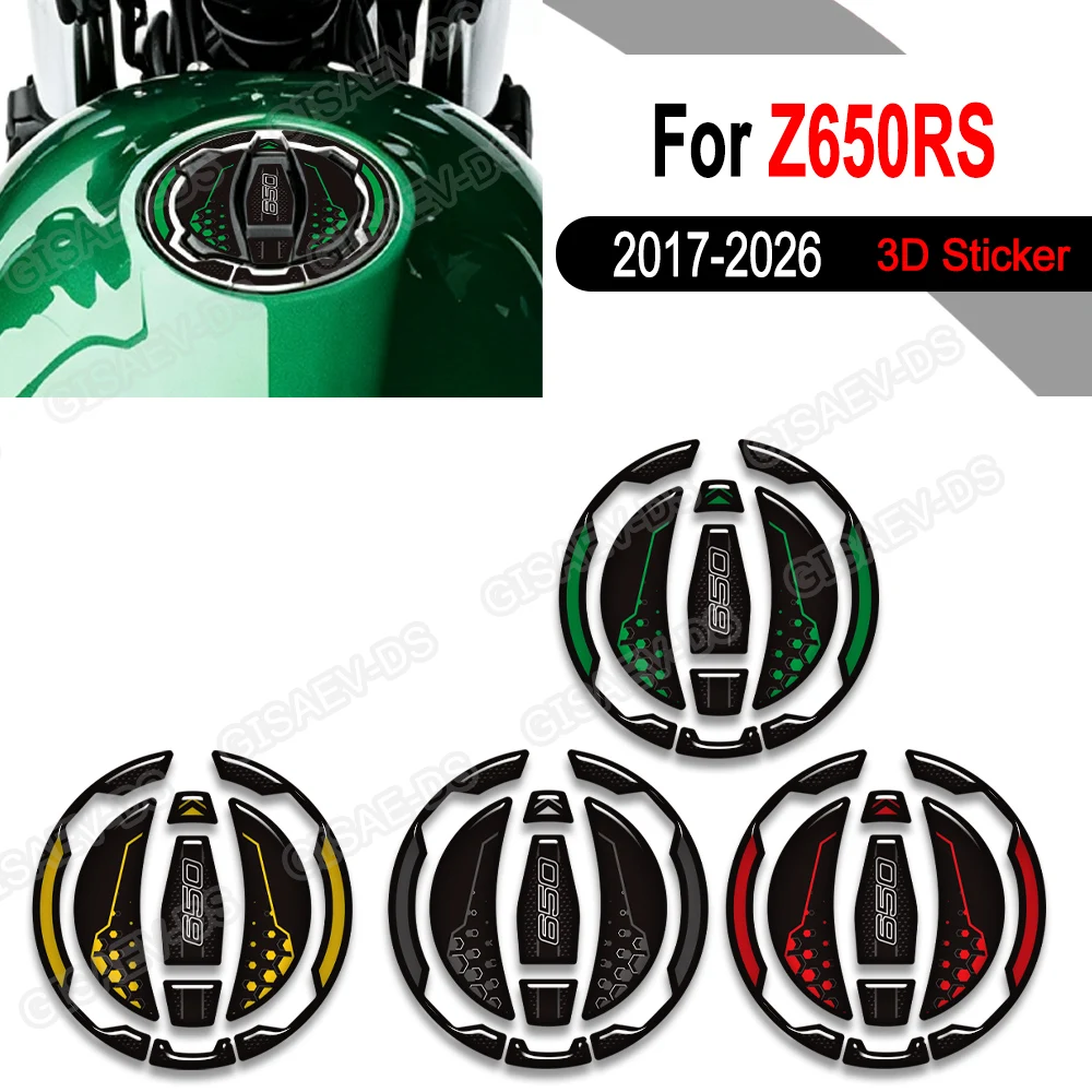 For Z650RS Z650 RS Z 650 Cafe SE ABS Tank Pad Cap Grips Gas Fuel Kit Knee Stickers Decals Protector 2017 - On Accessories