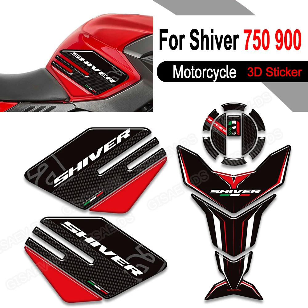 SHIVER Motorcycle 3D Stickers Fuel Tank Pad Protector Stickers Decals Kit For SL 750 900 Shiver