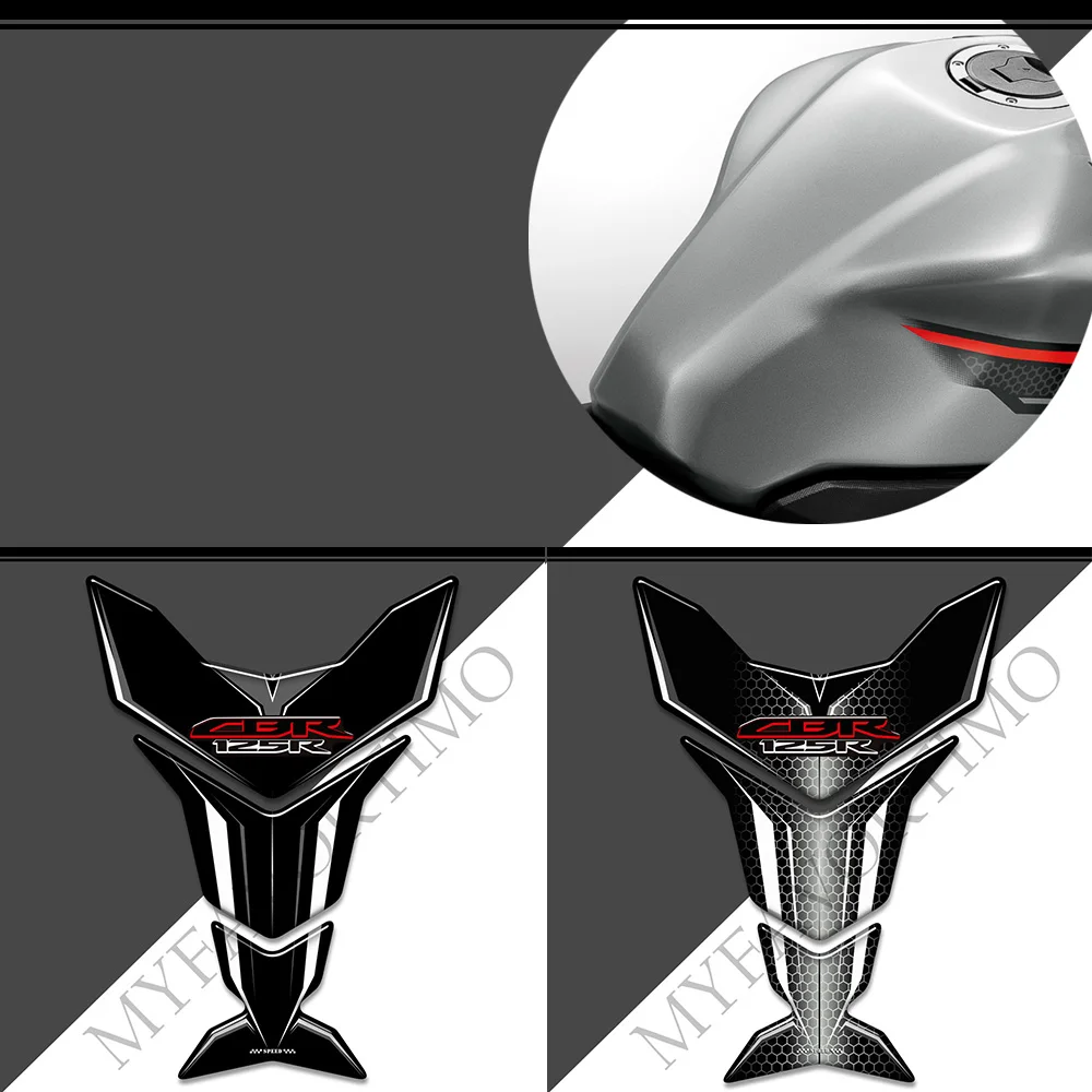 Motorcycle For Honda CBR125R CBR125 R 125 R Tank pad Gas Fuel Oil Kit protector Fairing Fender stickers