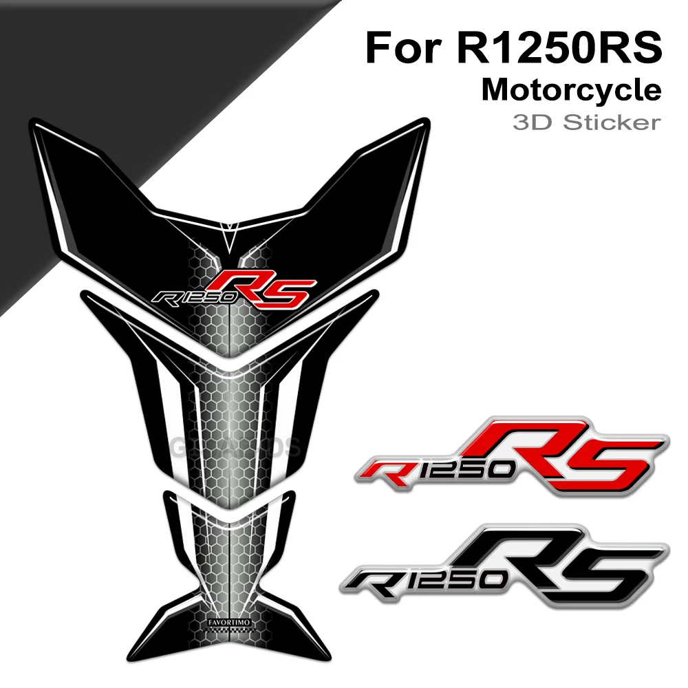 For R1250RS R1250 R 1250 RS Motorcycle Stickers Decals Gas Fuel Oil Kit Knee Tank Protector Pad Grips Sticker
