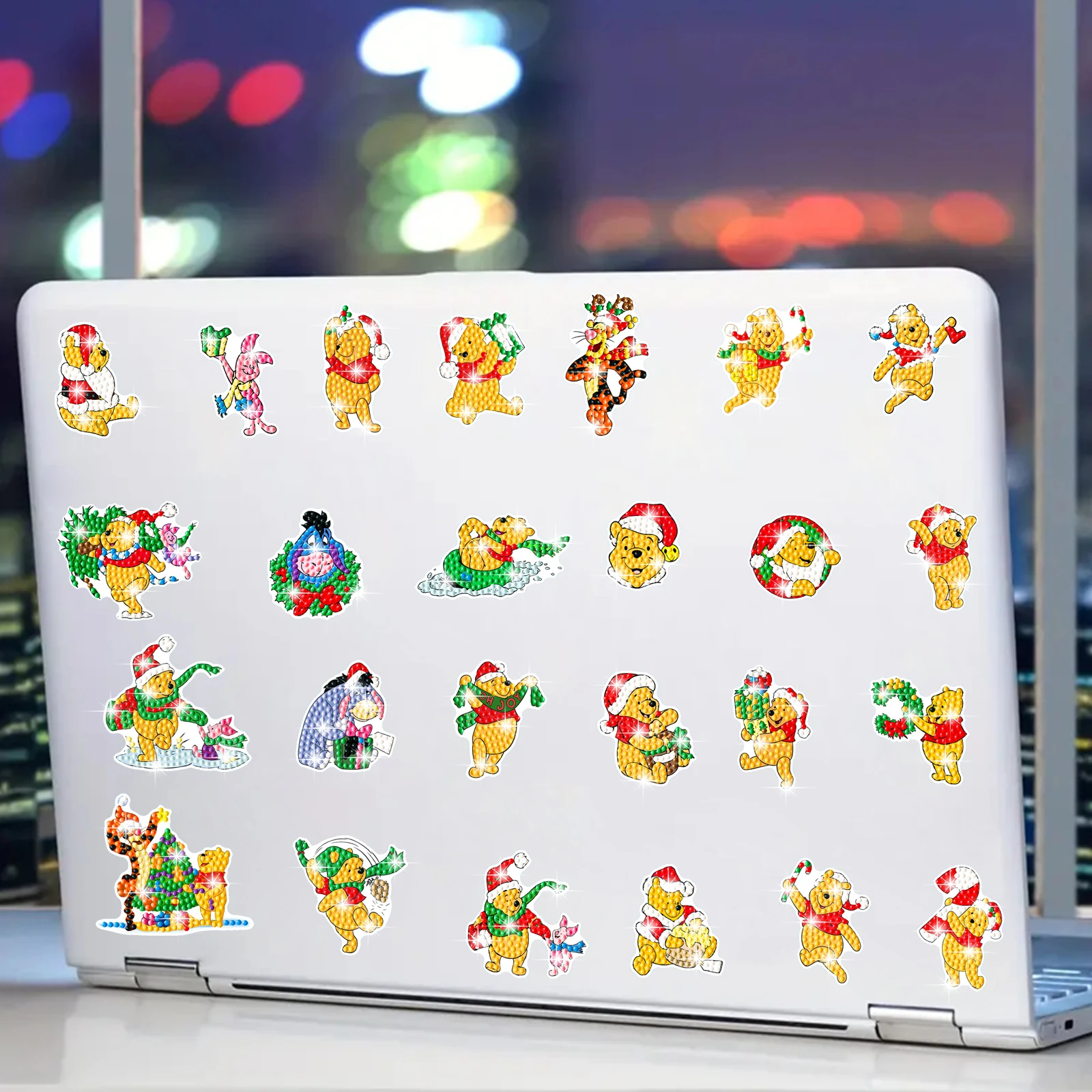Cartoon Winnie the Pooh Children's DIY Diamond Painting Kit Random Diamond Stickers Focus Training Handmade Creative Craft