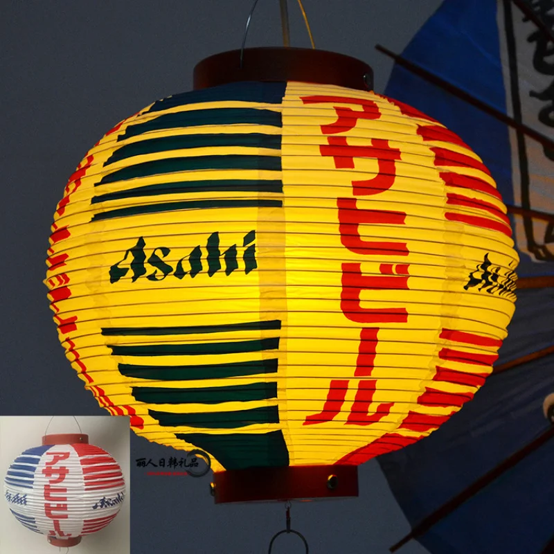 30cm Japanese Izakaya Outdoor Waterproof Decor Lanterns Sake Sushi Lamian Noodles Salmon Cuisine Restaurant Advertising Lantern