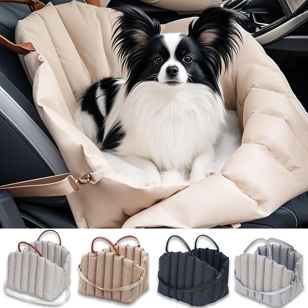 Luxury Pet Handbag Dog Bag Is Portable and Comfortable for Travel Winter Warm Removable Portable Outdoor Travel Safety Seat Bag