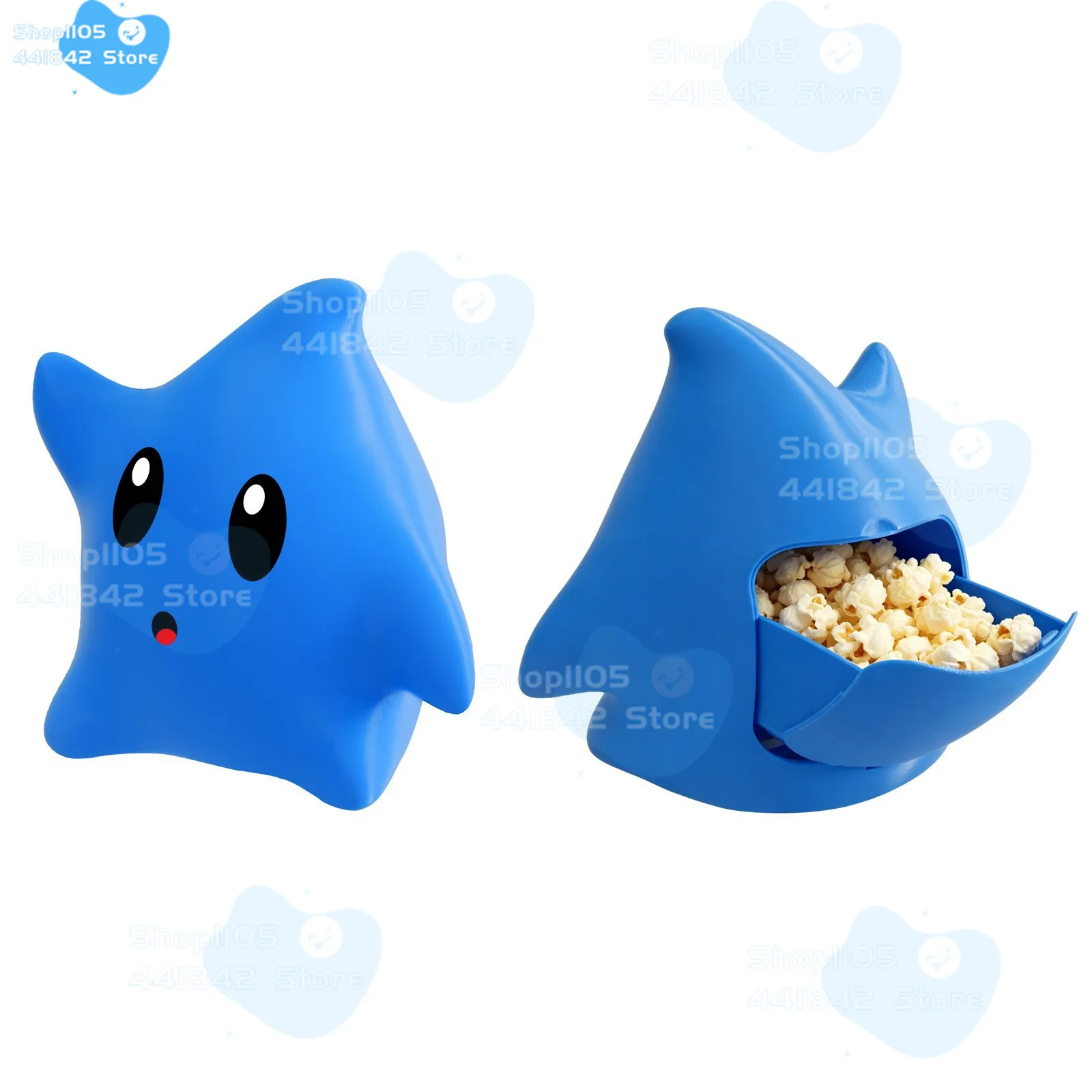 2026 new Cute LED Star Shaped Popcorn Bucket Light-Up Snack Container for Movie Night