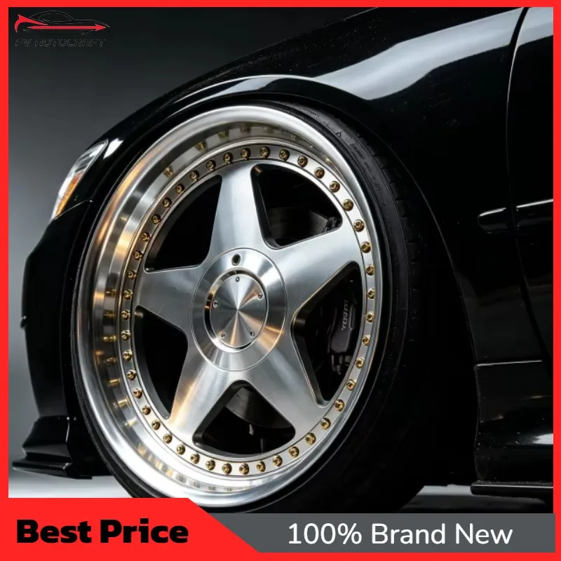 【2026】Smooth Union Trapezoidal Deep Disc Star Shaped Wheels 16/17/18/19/20/21/22/23/24 Inch Sliver Finish Motorsport 5x112/114.3