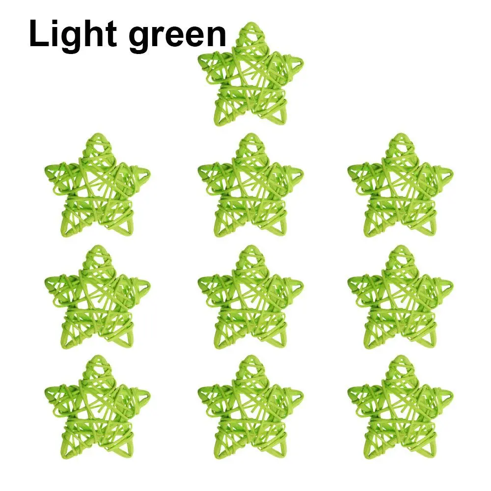 DIY Accessories Festival Ornaments Wedding Party Home Decor Pentagram Shape ArtifIcial Rattan Star Sepak Takraw Christmas Gift
