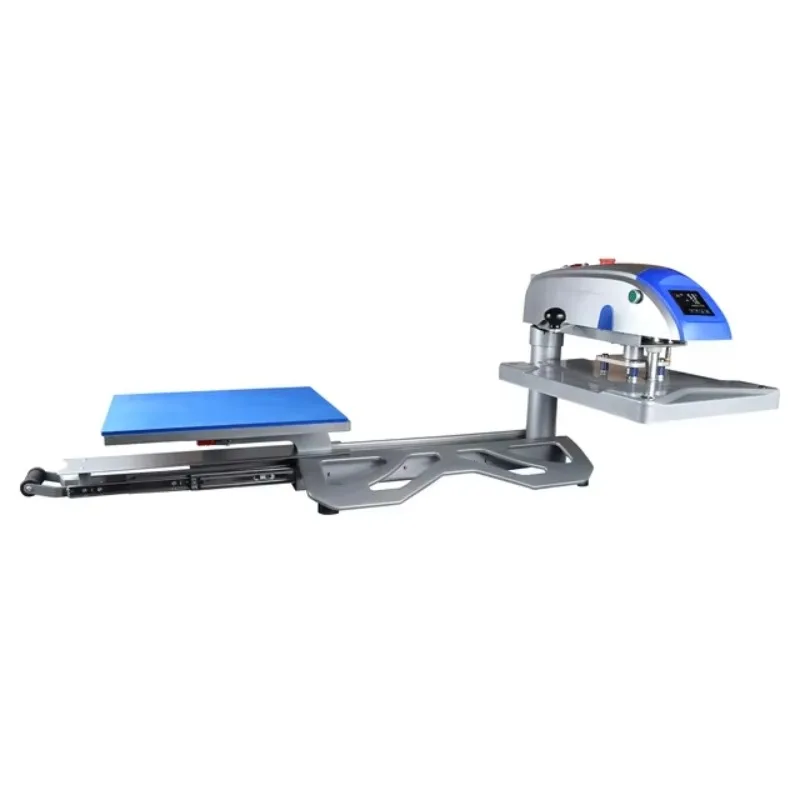 【Fashionable】No Air Full Electric Heat Press Transfer Printer Swing Away Sliding Out Sublimated Garment Press Machine For Hoodie