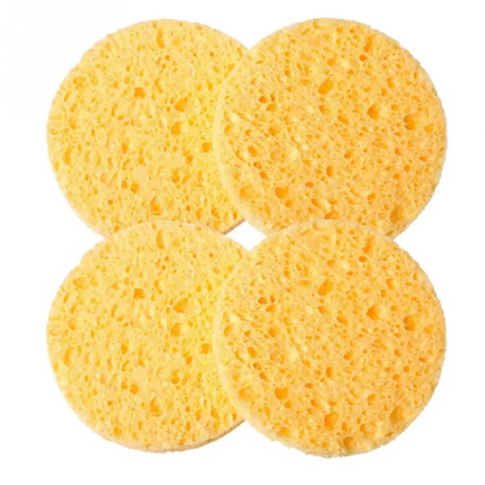 Soft 5PCs Beauty Tools Round Cleansing Sponge Face Wash Cosmetic Puff Makeup Pads