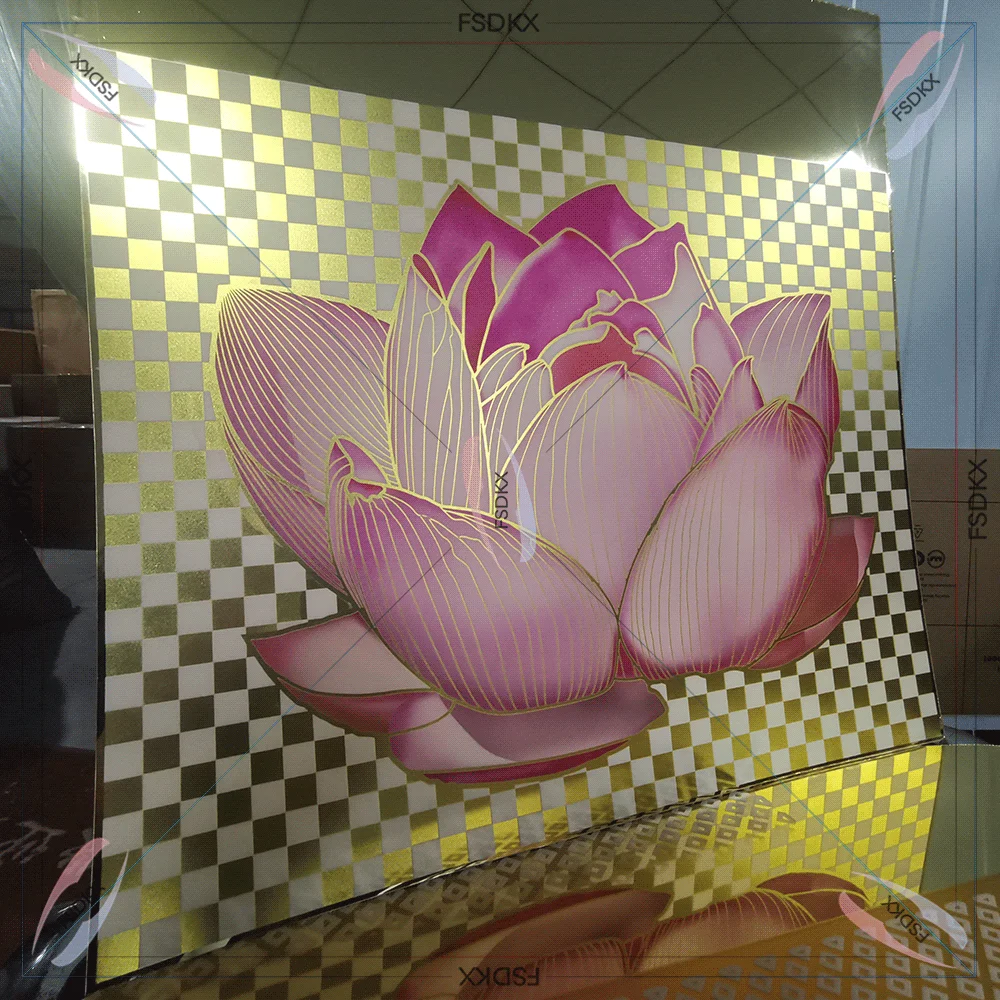 Luxury wedding decorations gold backdrop stand lotus wedding backdrop acrylic party event backdrop for sale