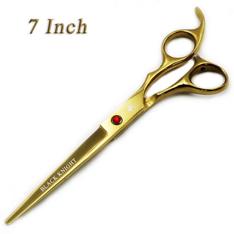 BLACK KNIGHT Professional Hairdressing scissors 7 inch Cutting Barber shears pet scissors golden style