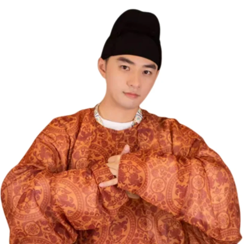 Tang Dynasty Hanfu Restoration Clothing Accessories Hat Black Headscarf Set Ancient Chinese Men Hanfu Headwear Knight-errant