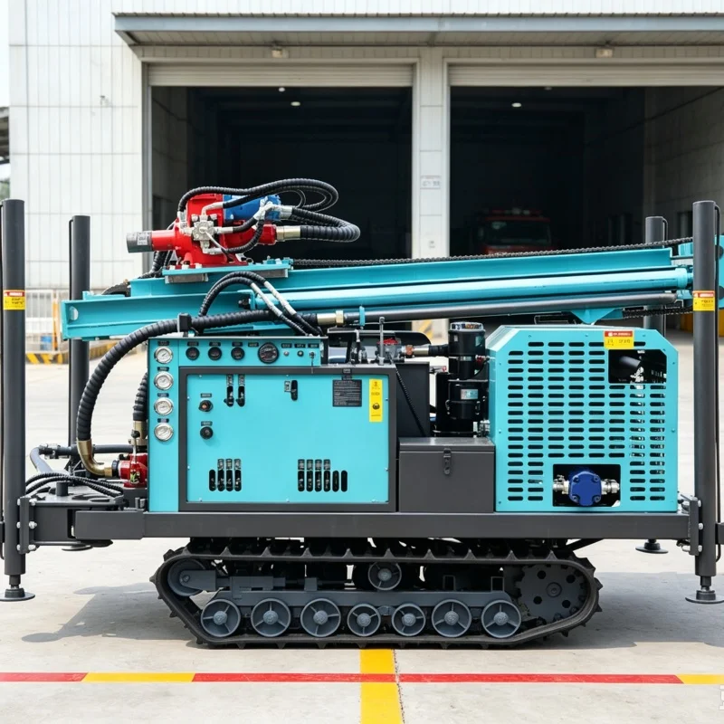 Customized Crawler Full‑hydraulic Water‑air Dual‑use Water Well Drilling Rig for Mountain Deep‑well Water Intake
