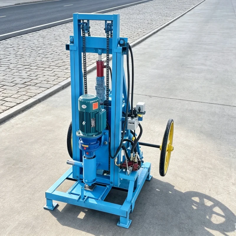 Customized Upgraded Wheeled‑track Drilling Machine, Dual‑mode Water‑air Drilling Universal Equipment for Hard Rock & Soil Layers