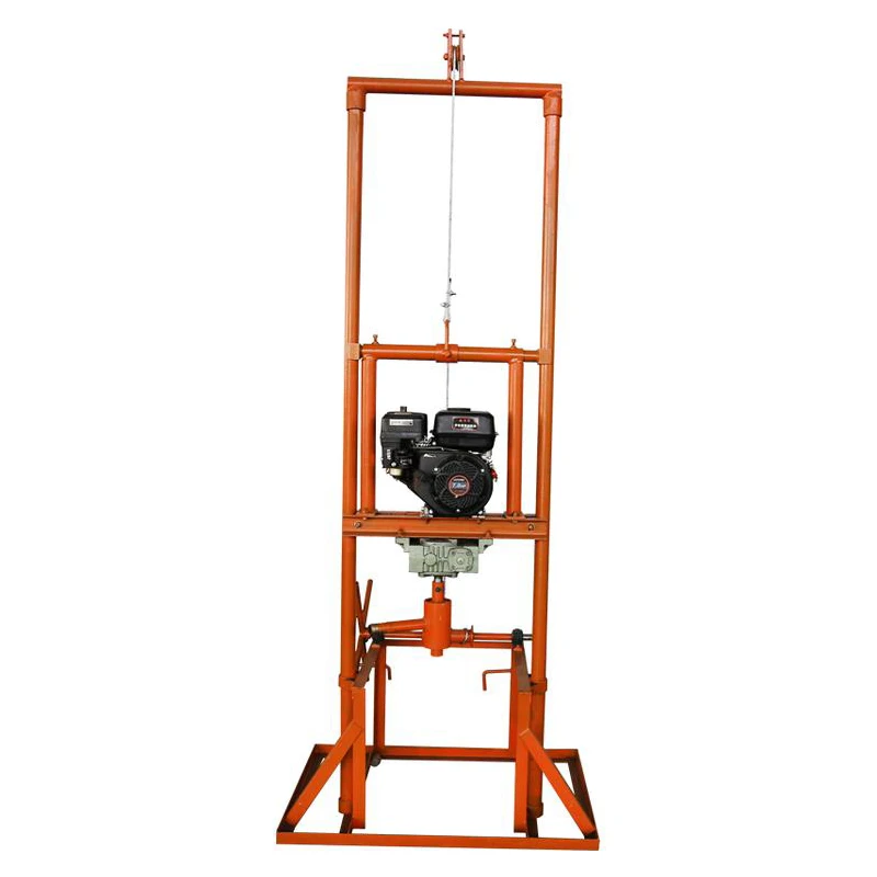 Customized  80m Manual Water Well Drilling Rig Small Petrol Diesel Dual-fuel Borehole  Drilling Machine