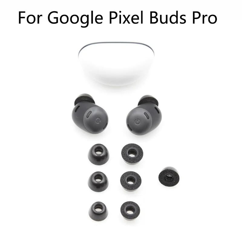 Memory Foam For Google Pixel Buds Pro Earphone Ear Pads Case Sponge Ear Cups In-Ear Earphone Earbuds Tips Eartips 2pcs/pair