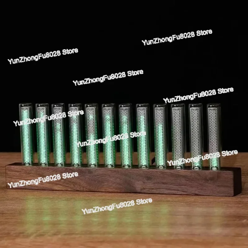 12-Bit RGB Pickup Level Light LED Display Sound Level Meter Music Indicator Desktop Light LED Audio Spectrum Light  Nixie Tubes