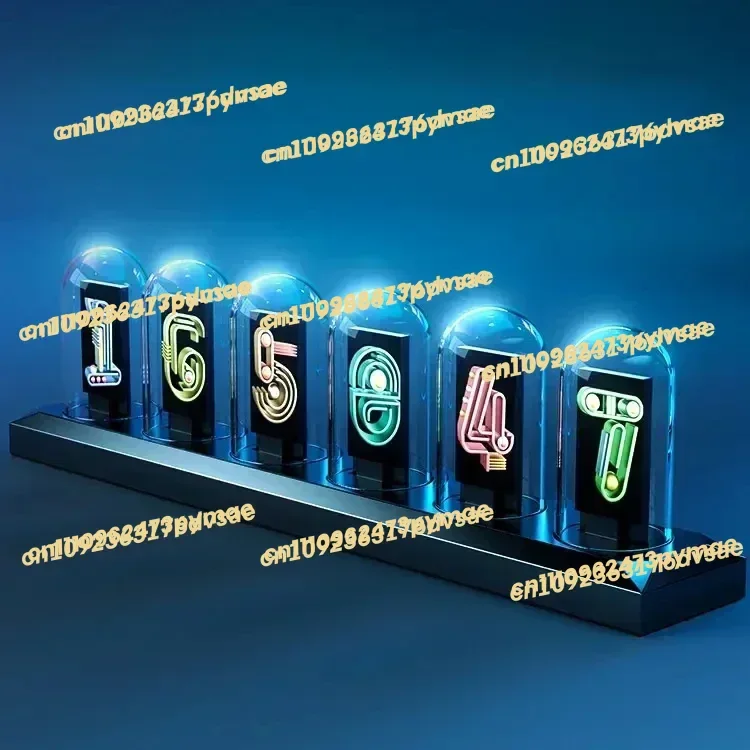 NEW Ipstube colorful party Diy Clock Kit 4 Digital Tube Multicolor Led Time Digital Nixie Tube glow tube clock with weather stat