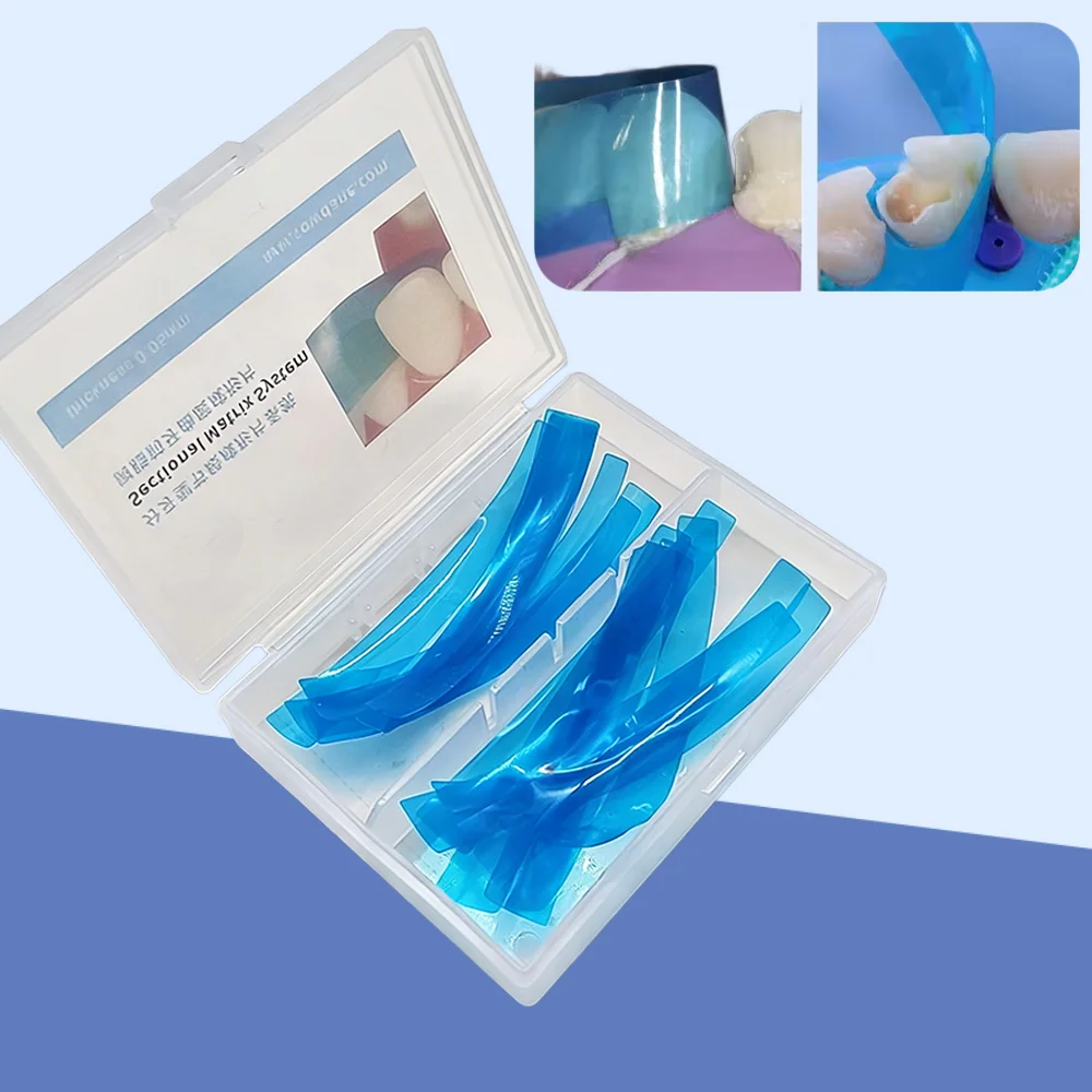 Dental Contoured Anterior Matrix Strip Dentistry Material for Dental Resin Restoration