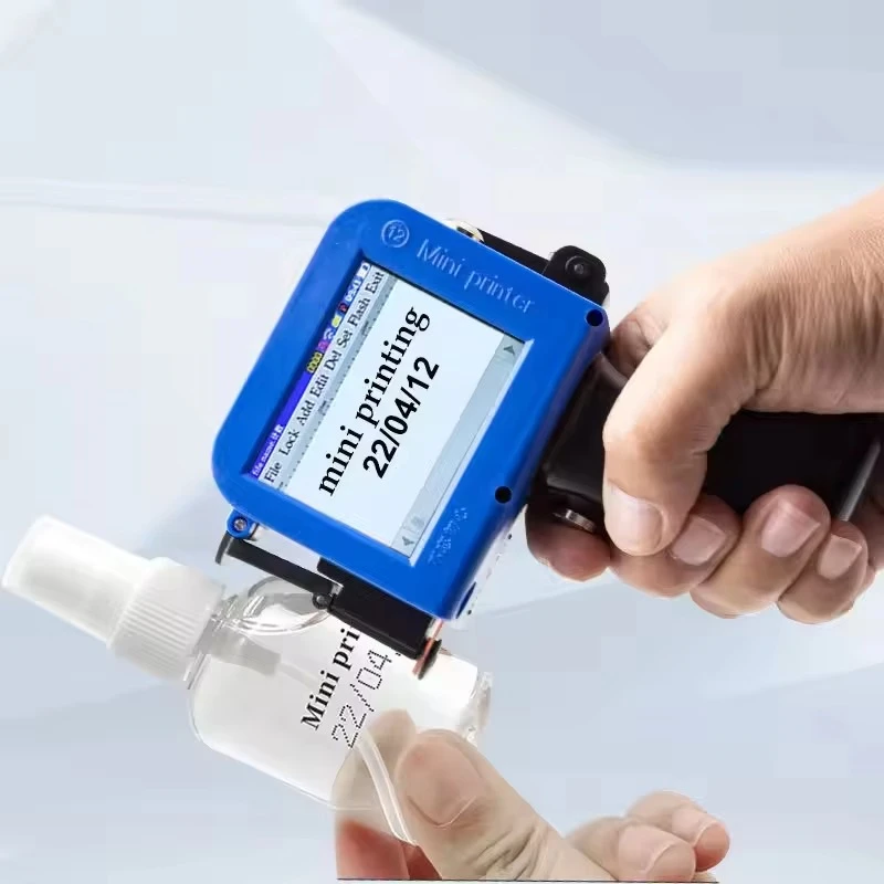 Mini HandHeld Expiry Date Coding Machine Thermal 12.7mm Handheld Batch Code Printer Inkjet with 24 Languages