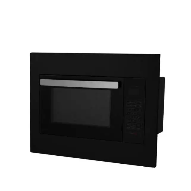 Electric 25L Stainless Steel Microwave Oven with Key Pad Control Bake & Warm Functions Household RV Use French Language Support