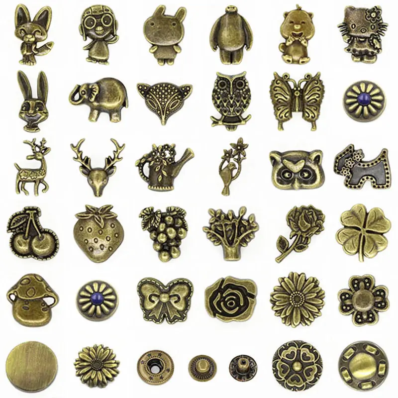 2Pcs Metal Double Cap Rivets for DIY Bag Belt Clothing Garment Shoes Pet Collar Fixing Tools Leather Craft Decoration Materials