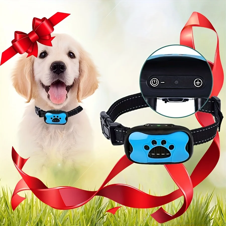 A Device to Control Dog Barking,Rechargeable Via USB,It Features an  Nylon Strap And Is Suitable for Small to Medium Dogs
