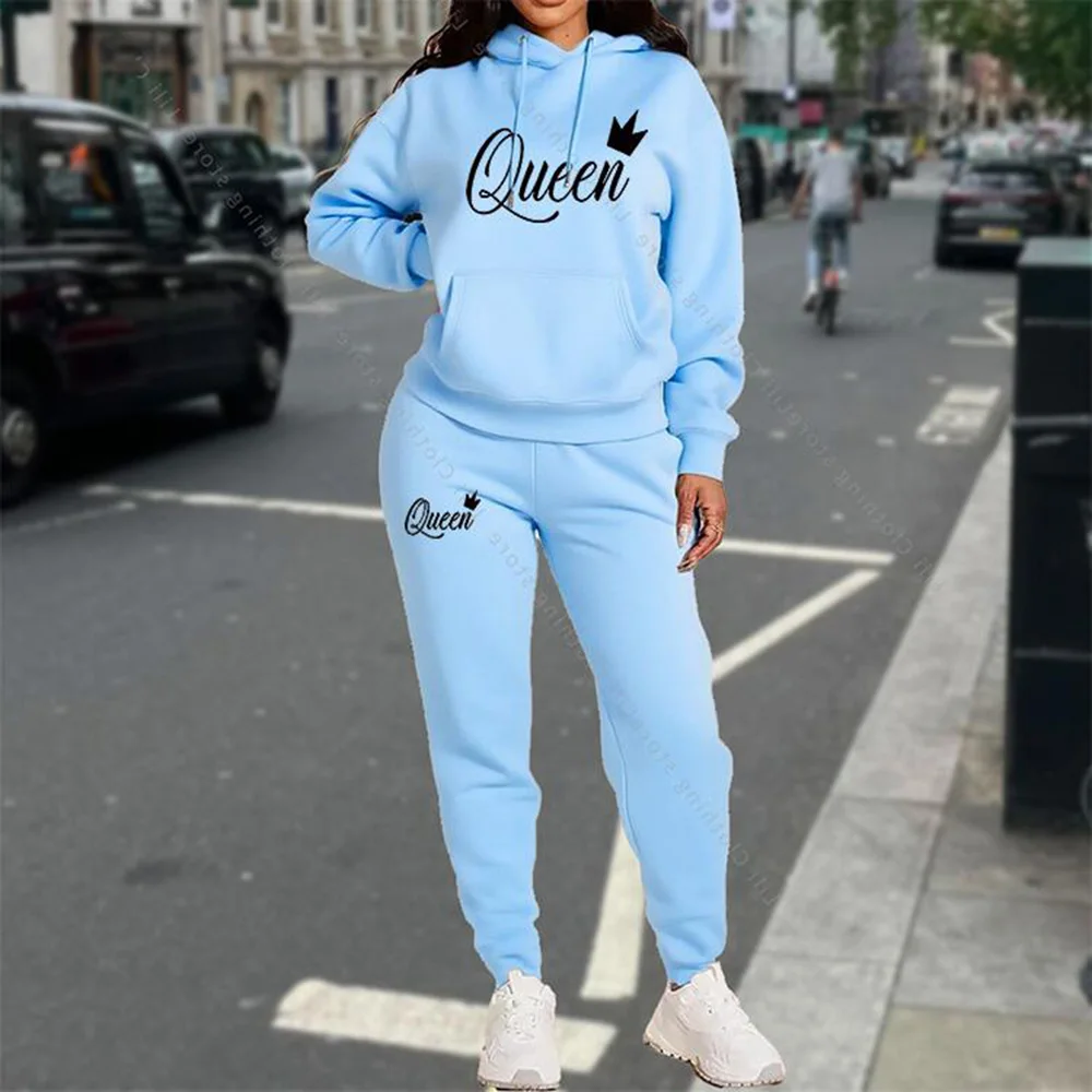 TrackSuit Women Clothing Autumn Winter Hoodies Pants Fashion High Quality Aesthetic Luxury Brand Streetwear Pants Sets for Women