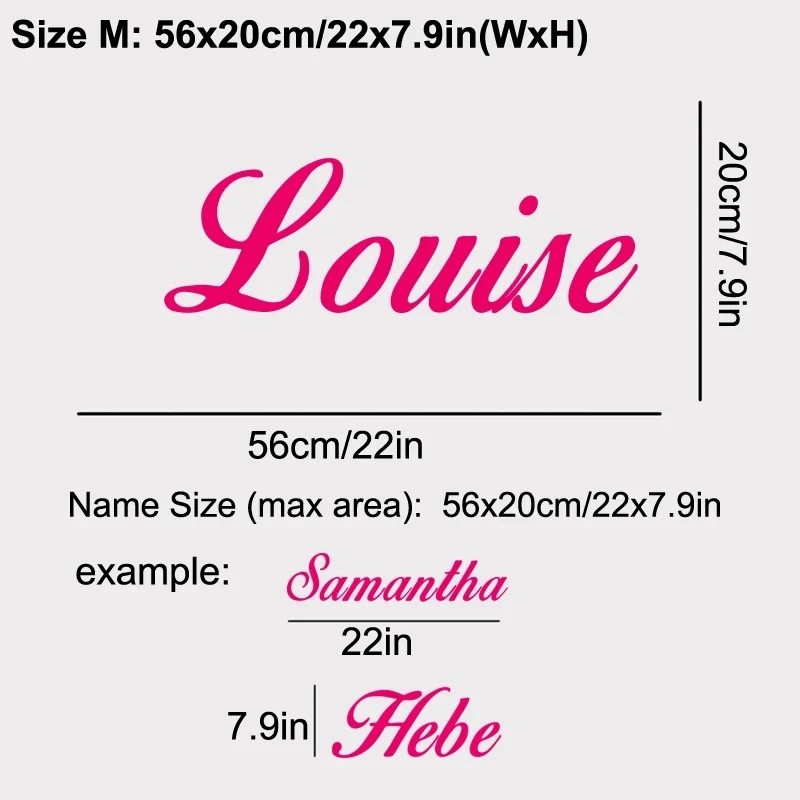 YOUR TEXT Vinyl Decal Sticker CUSTOM NAME Personalized Lettering Car/Door Window Bumper Decal Children Nursery Home Decor