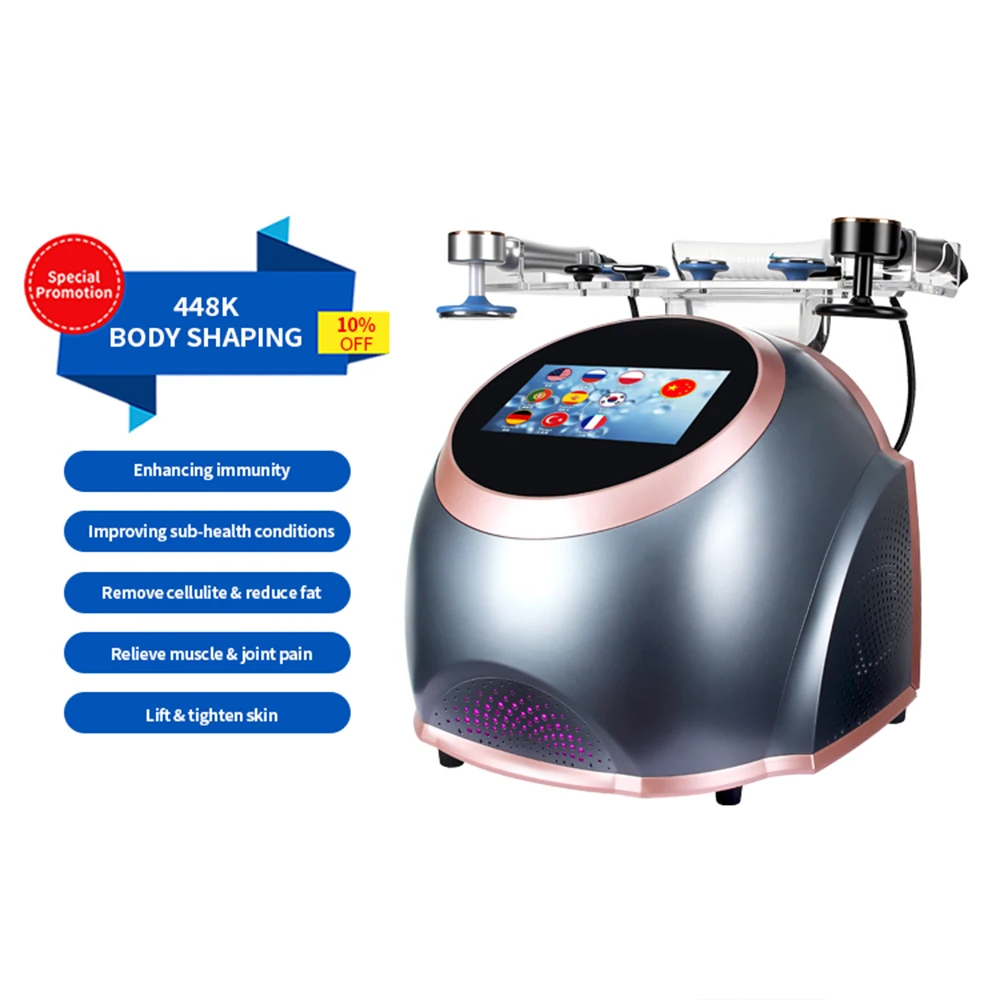 448khz Rf Beauty Device With Dual Handles For Skin Firming Body Contouring Lifting And Anti Wrinkle Care Salon Spa Equipment