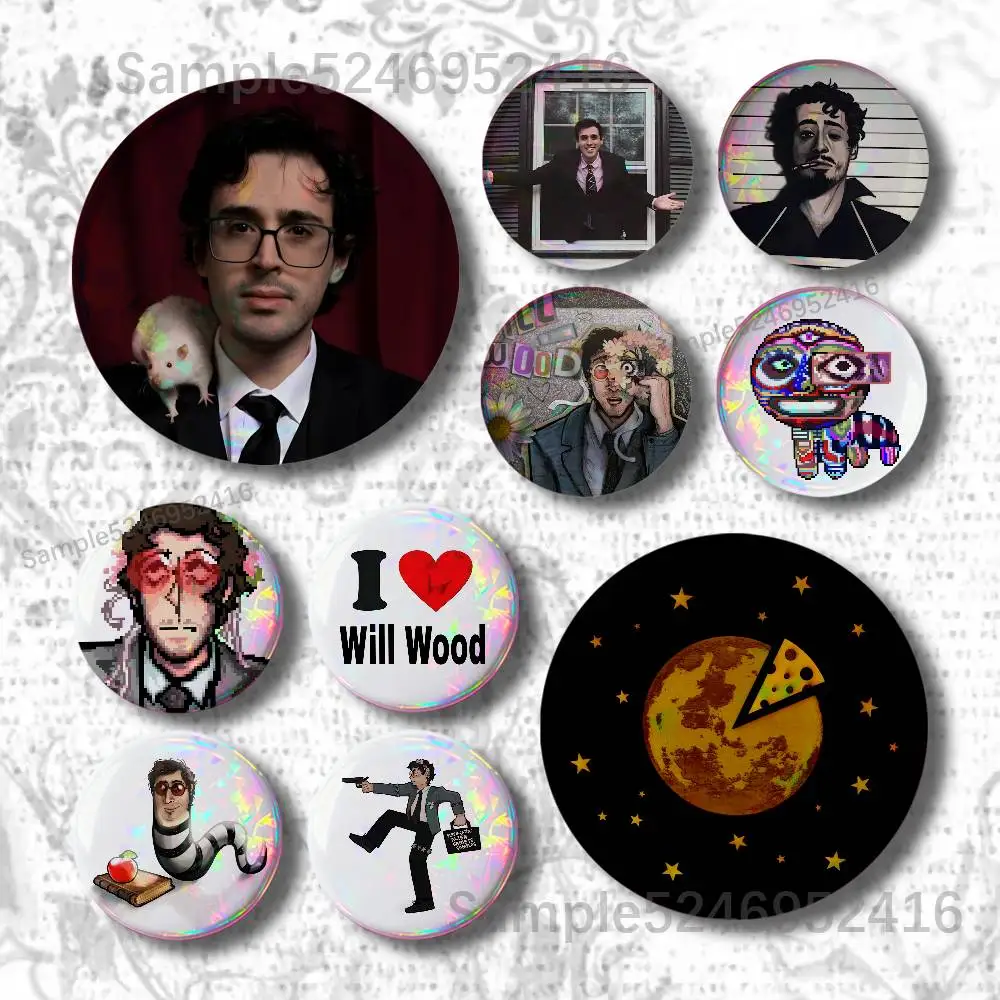 W-Will Wood The Normal Album Creature Button Pin Collar Brooch Creative Clothes Jewelry Decor Metal Gift Hat Badge Lapel