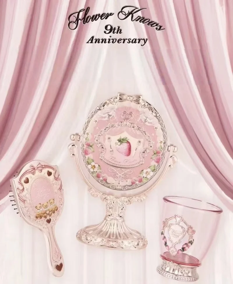 Flower Knows 9th Anniversary Air Cushion Comb Brush Bucket